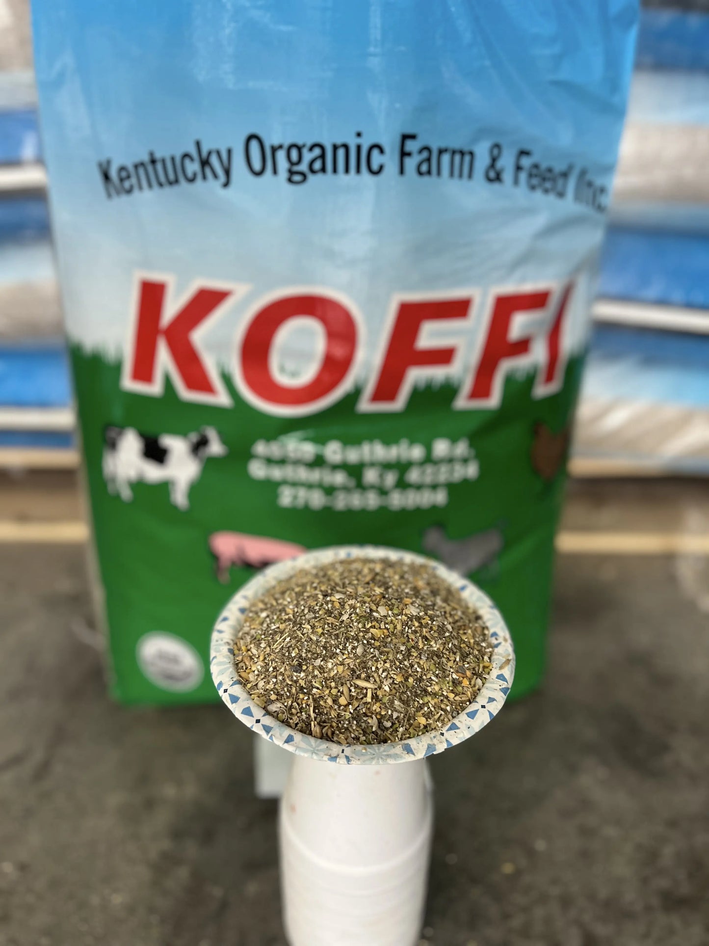 Organic Soy PR Free Corn Free Chicken Layer (16%) (2,000lb Tote) (Code 243)