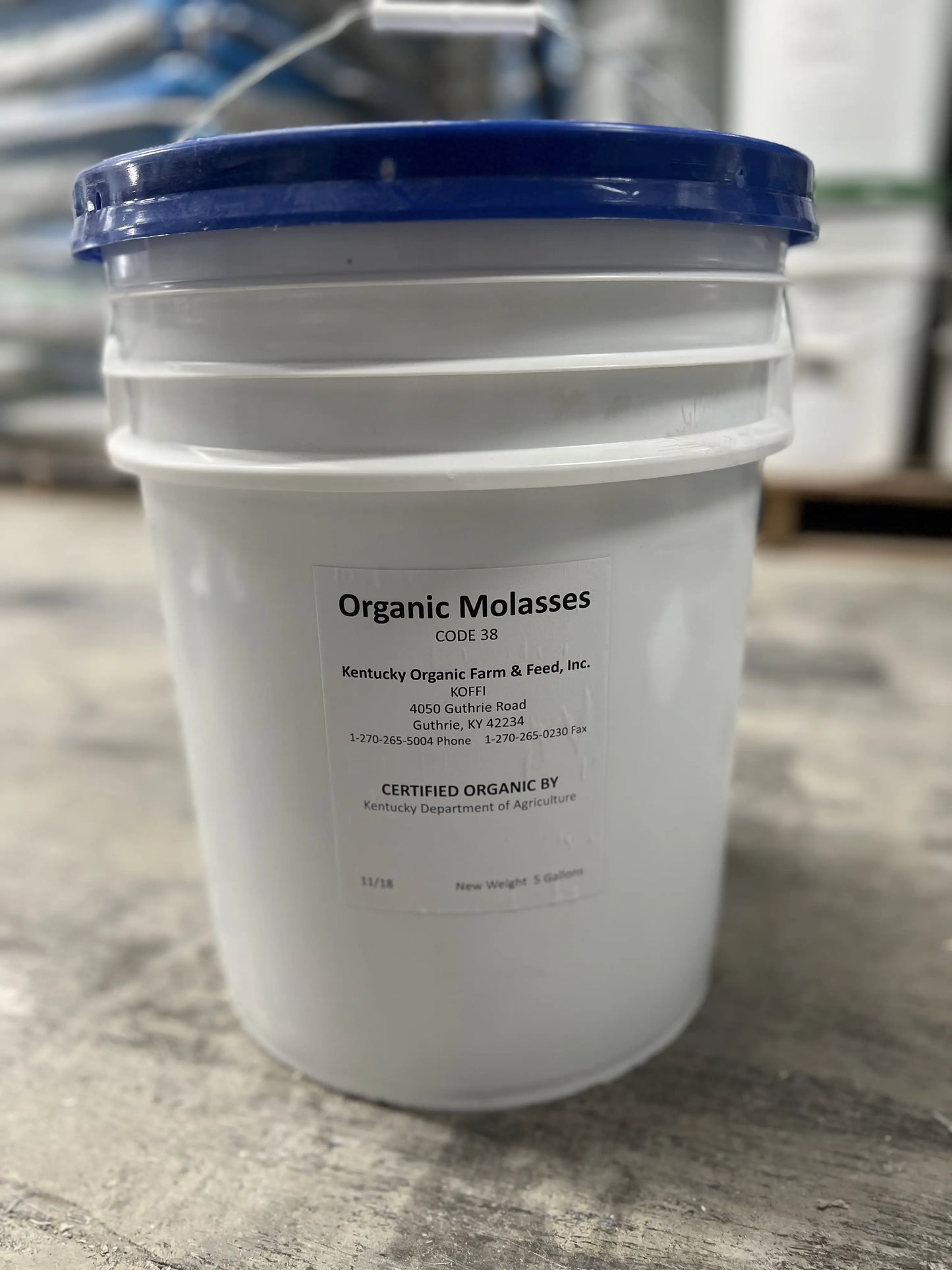 Organic Molasses (2,750lb Tote) (Code 37)