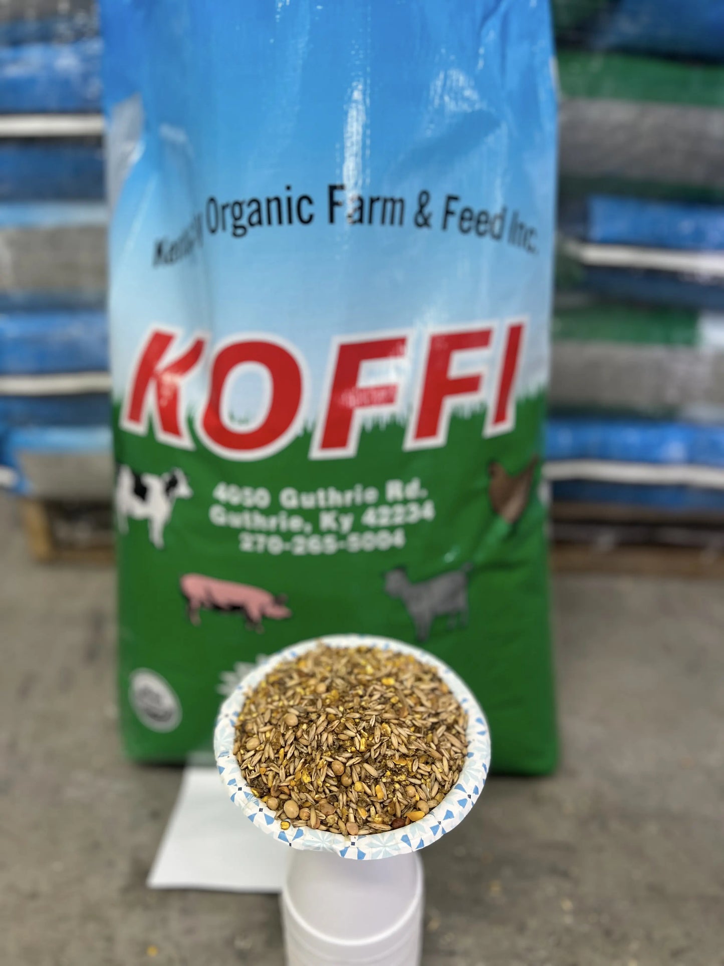 Organic Equine Grain Mix (12%) (2,000lb Tote) (Code 206)
